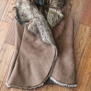 Faux fur vest